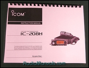 Icom IC-208H Instruction Manual
